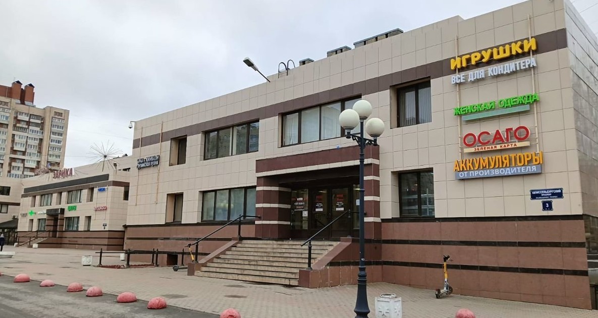 фасад дома, здание по адресу г Санкт-Петербург, Шлиссельбургский пр-кт, д 3